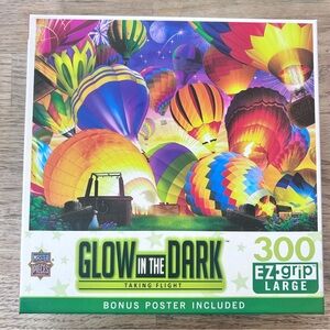 MasterPieces Glow in the Dark Hot Air Balloons Puzzle - Multicolor
